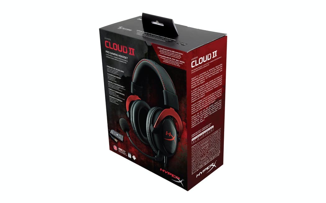 HyperX Cloud II Gaming Headset - Röd/Svart
