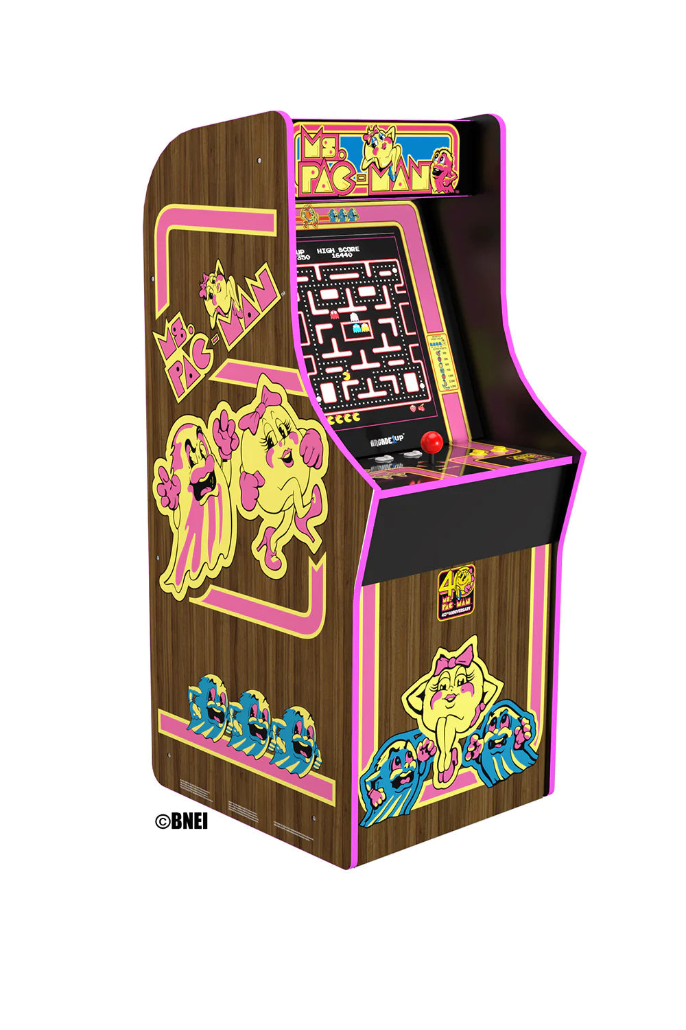 ARCADE 1 Upp Ms. Pac-Man 40-årsjubileumsarkadmaskin