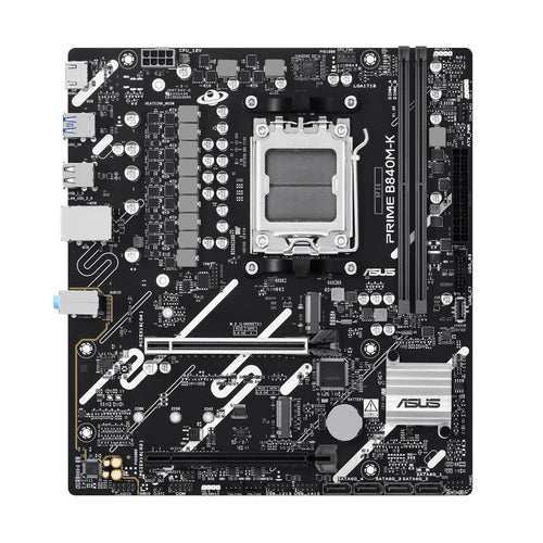 ASUS PRIME B840M-K vist uden VRM-køleprofil