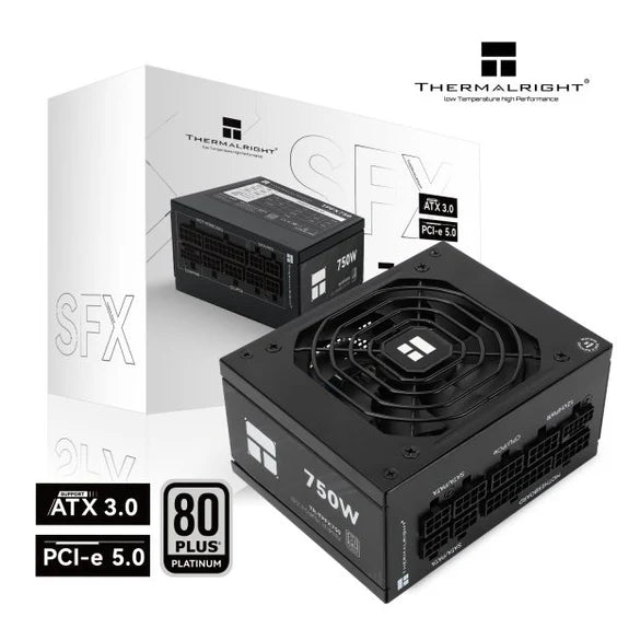 Thermalright TR-TPFX 750, 80+ Platinum Modulärt Nätaggregat, SFX, Svart