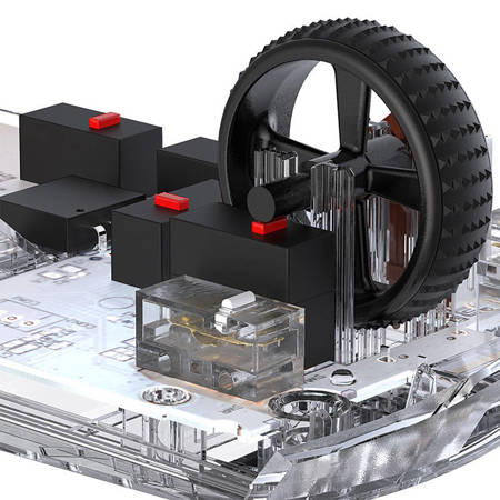 Trådlös Spelmus + Laddningsdocka Dareu A955 RGB 400-12000 DPI (svart)