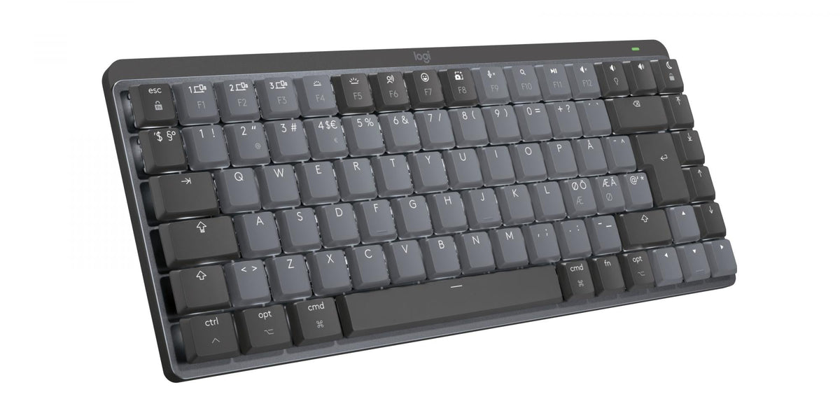 Logitech - MX Mechanical Mini for Mac Minimalist Wireless Illuminated Keyboard SPACE GREY - Nordic Logitech