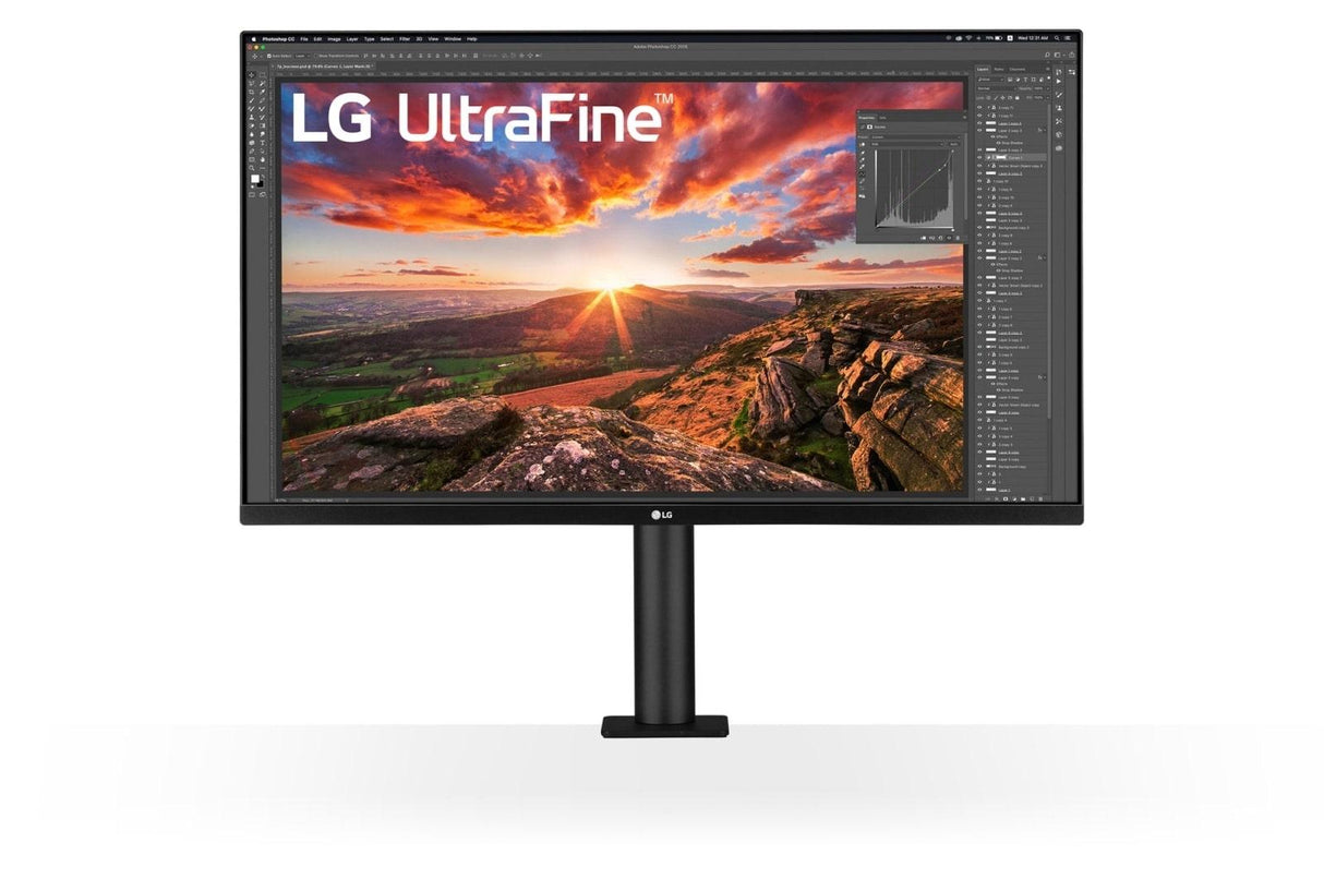 LG UltraFine Ergo 32UN880P-B 32 3840 X 2160 (4K) HDMI DisplayPort USB-C 60Hz Extend Retract Dockningsskärm
