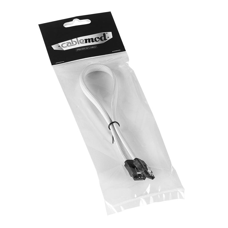 CableMod ModMesh SATA 3 Kabel 30cm - Vit