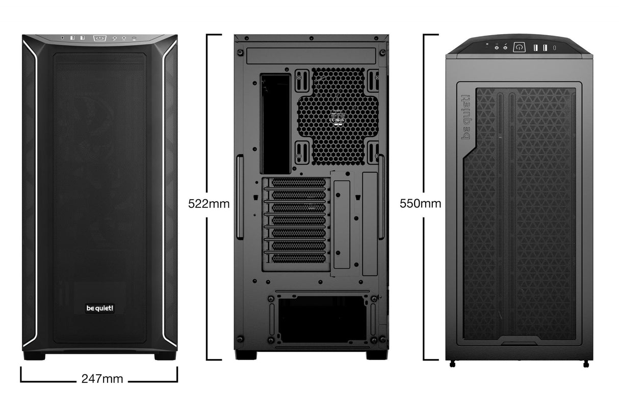 be quiet! SHADOW BASE 800 DX, tower case (black, tempered glass) Be quiet