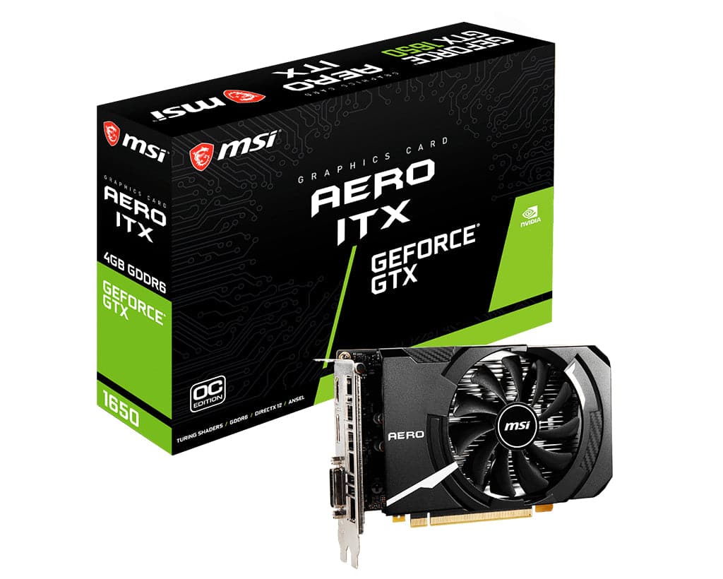 MSI GeForce GTX 1650 D6 AERO ITX OC 4GB