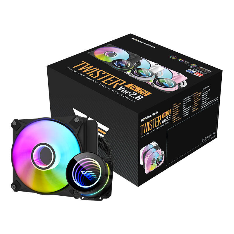 PC Vattenkylning Darkflash DX120 V2.6 (svart)