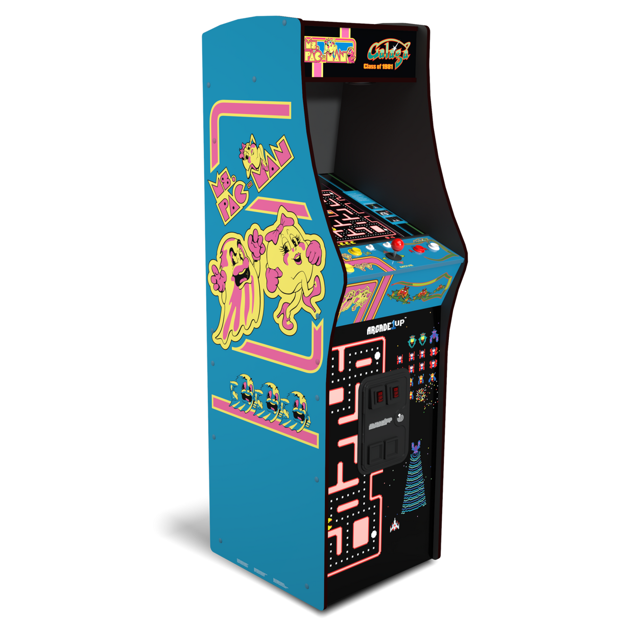 ARCADE 1 UP MS. PAC-MAN VS GALAGA KLASS AV 81 DELUXE ARCADE MASKIN