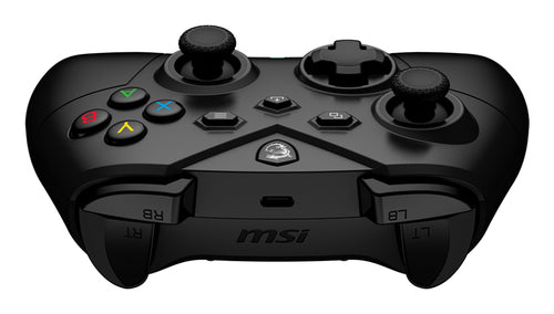 MSI FORCE GC300 Wireless – sort controller – controllerens øverste kant og tilslutning