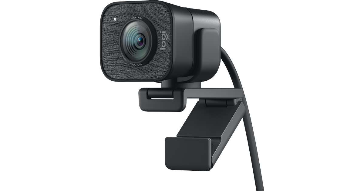 Logitech - STREAMCAM Grafit Webbkamera Svart