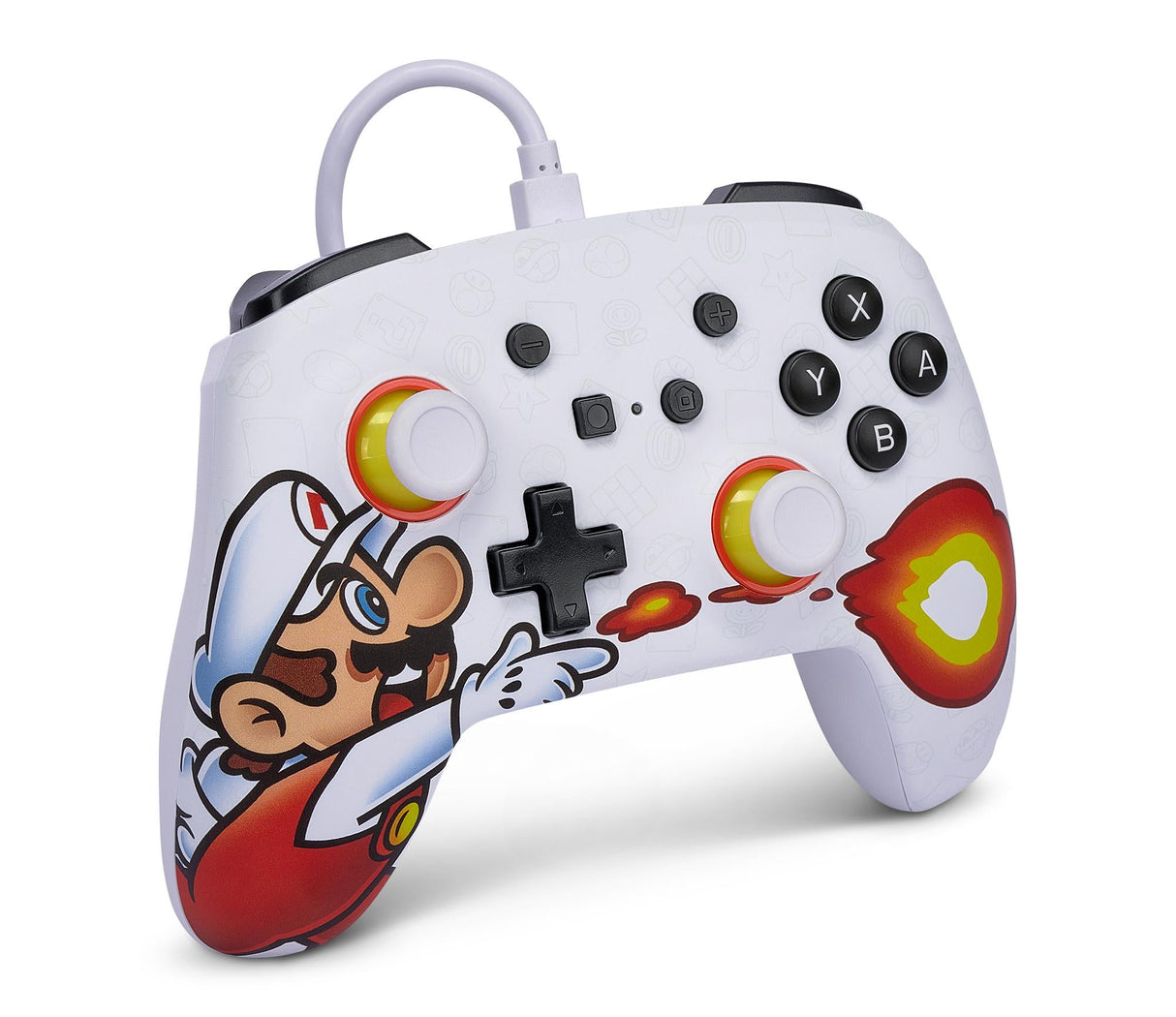 PowerA Enhanced Wired Controller För Nintendo Switch - Fireball Mario