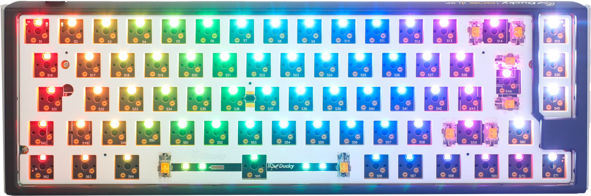 Ducky One 3 - Hot Swap ISO Barebone Black - SF 65% - RGB - Utan Switchar/knappsatser