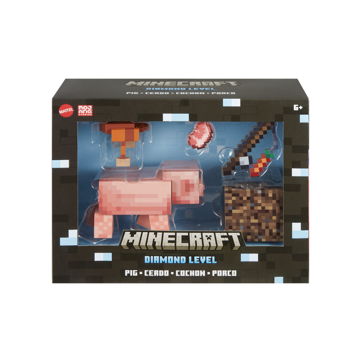 Mattel Minecraft Diamond Level Pig (14 Cm)