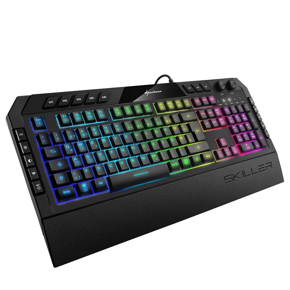 Sharkoon SKILLER SGK5 gamingtastatur – membran, RGB, tysk QWERTZ – billede 2