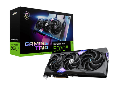 MSI GeForce RTX 5070 Ti GAMING TRIO OC – Sort