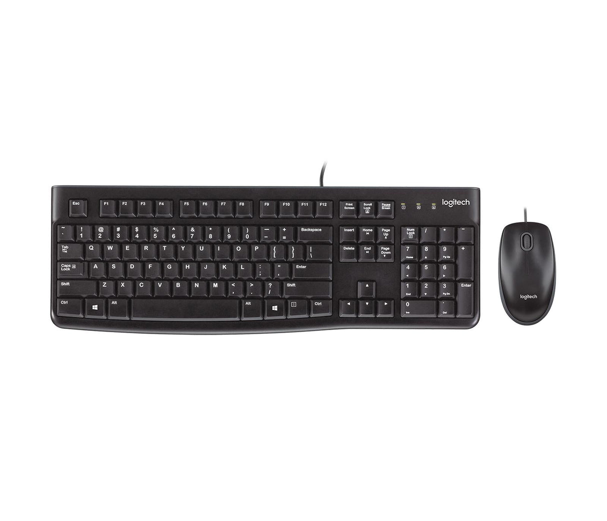 Logitech Desktop MK120 Tastatur og mus-sæt Kabling Nordisk