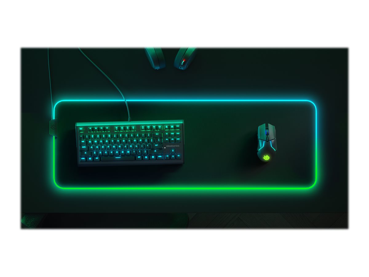 SteelSeries QcK Prism XL musmatta med ljus