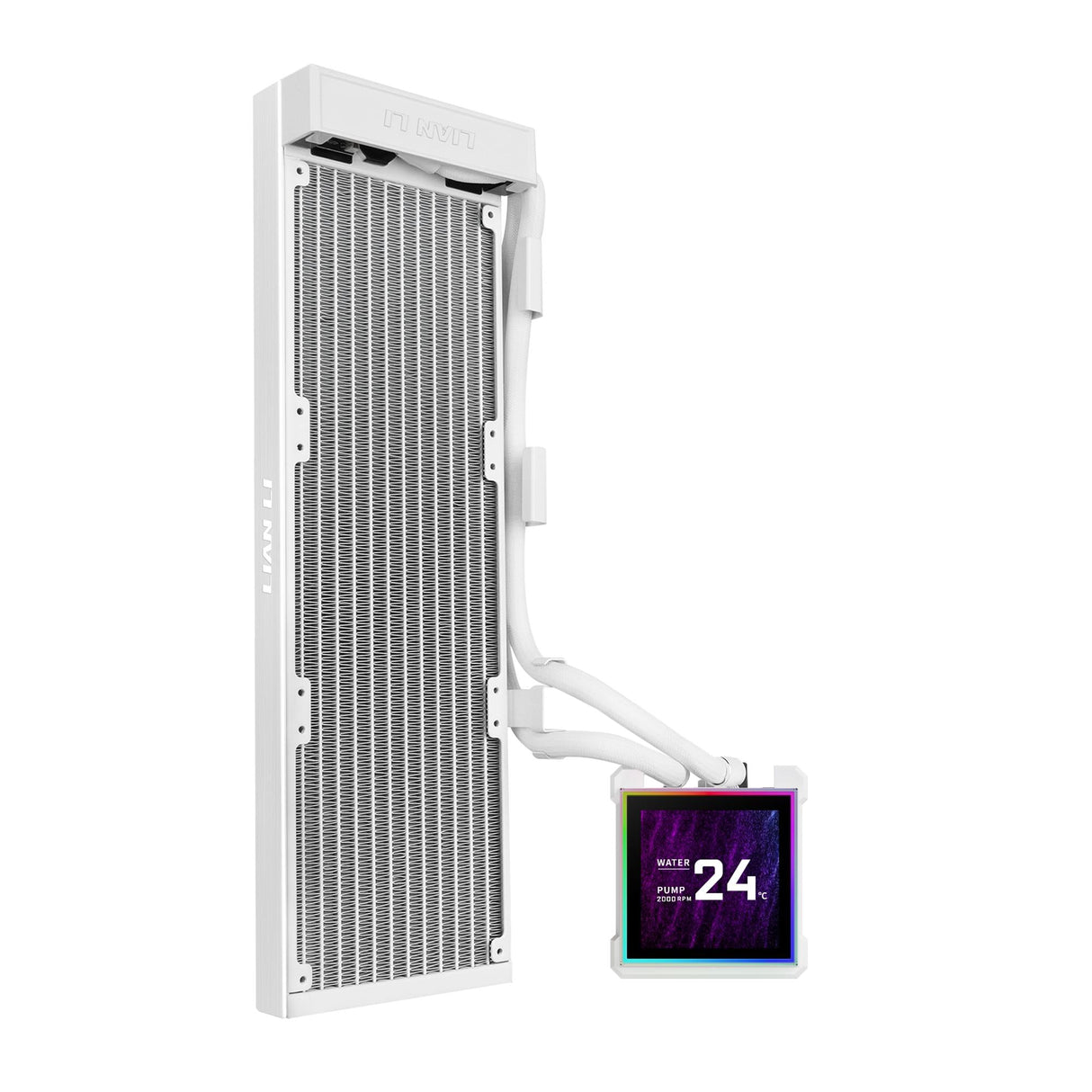 Lian Li Hydroshift II LCD-S, 360N fanless, White Lian Li
