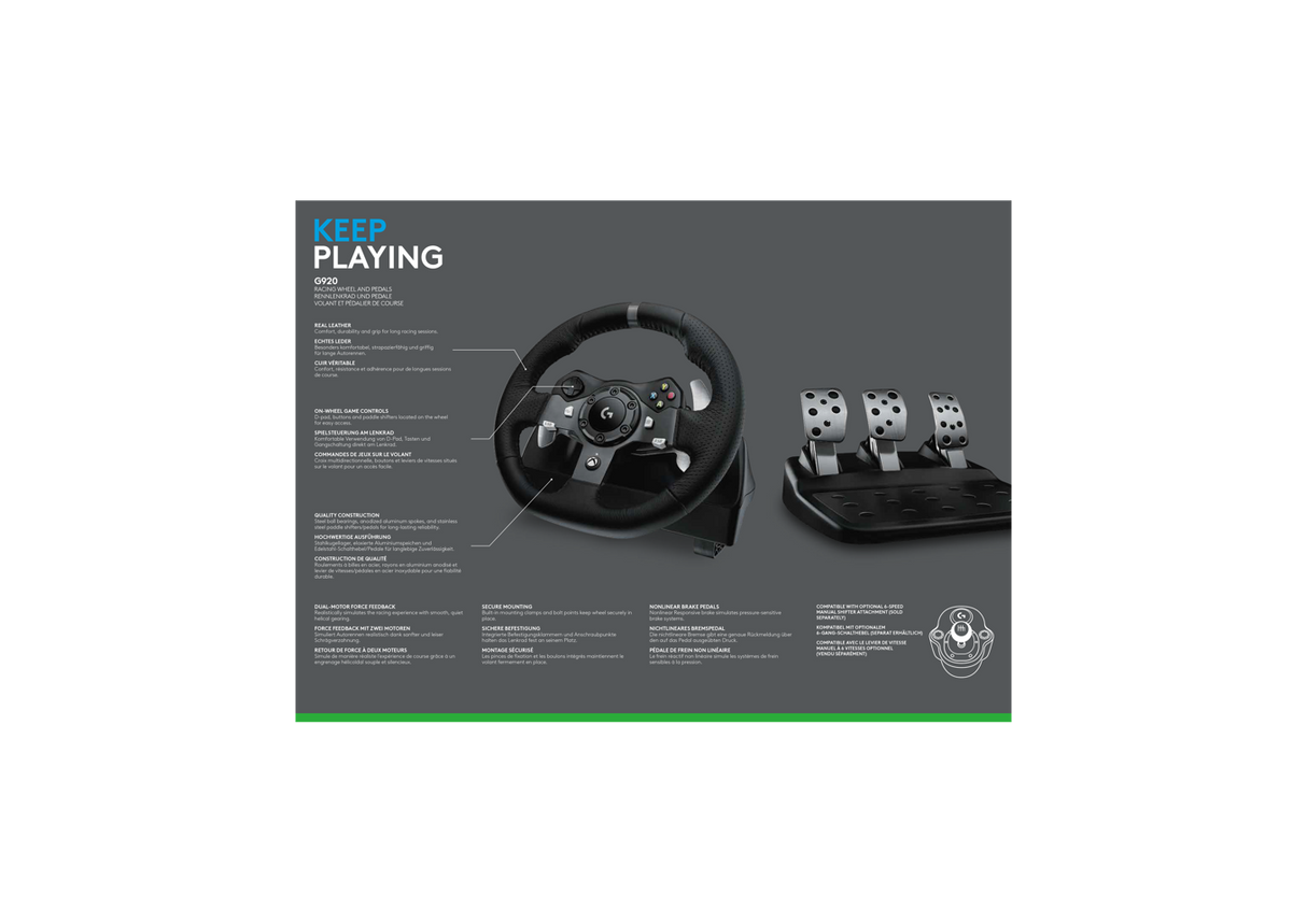 Logitech - G920 + Astro A10-paket