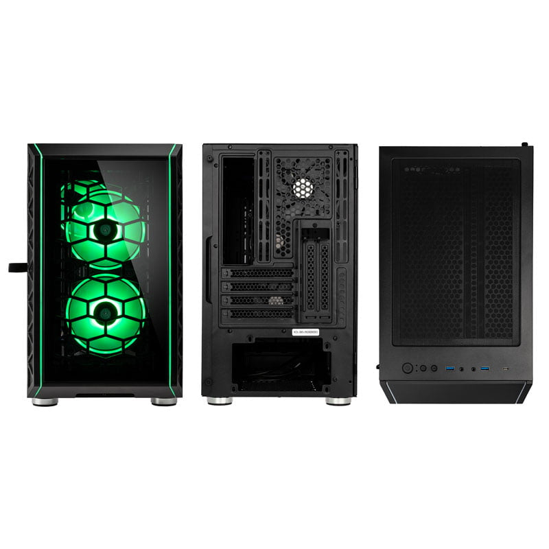 Kolink Citadel Glass SE ARGB Micro-ATX Case - Svart