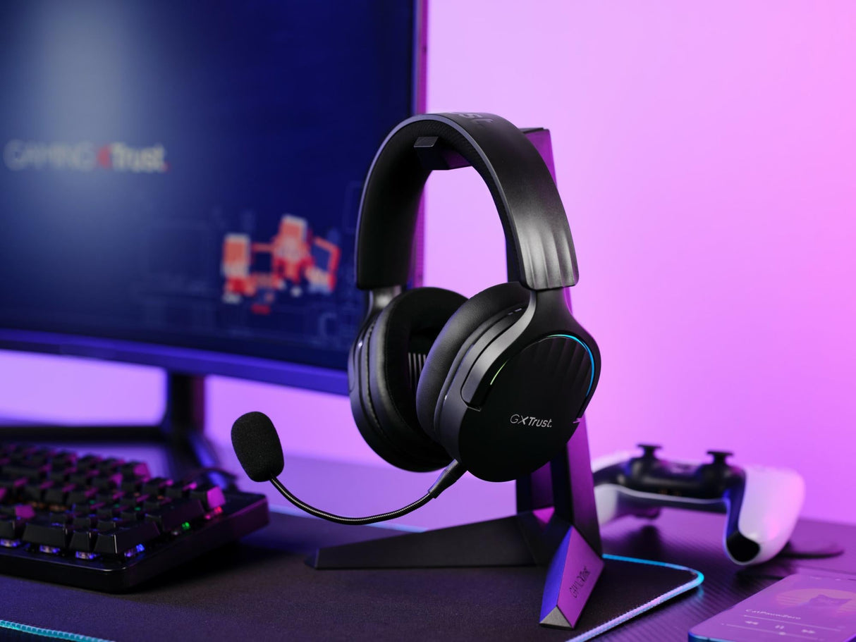 TRUST GXT491 FAYZO TRÅDLÖST HEADSET - SVART