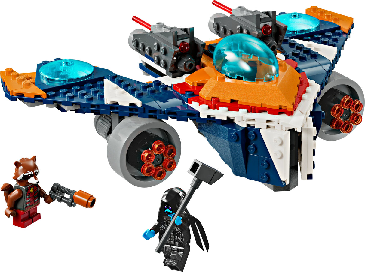 LEGO 76278 Marvel Super Heroes Rockets Spaceship Vs. Ronan, Byggleksak
