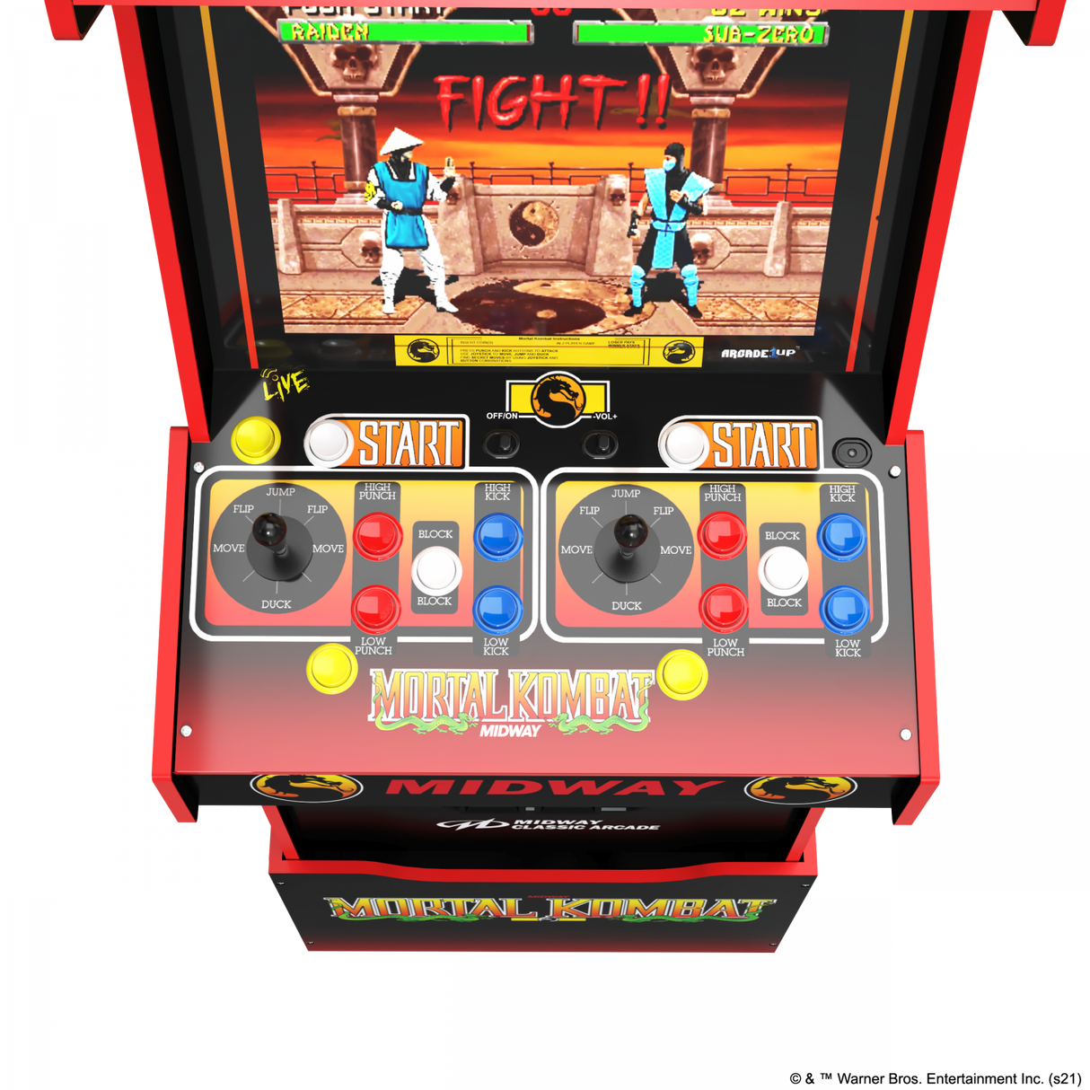 ARCADE 1 UP MORTAL KOMBAT MIDWAY LEGACY 14-I-1 WIFI-AKTIVERAD ARCADE MACHINE