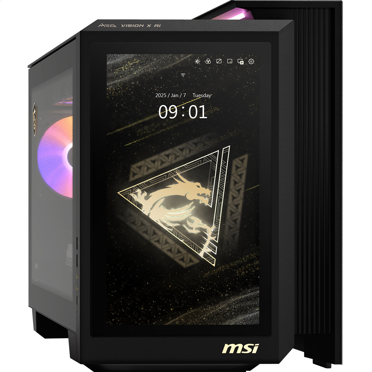 MSI MEG Vision X AI 2NVV7-009AT – Sort