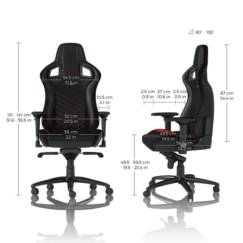 noblechairs EPIC Svart/Röd