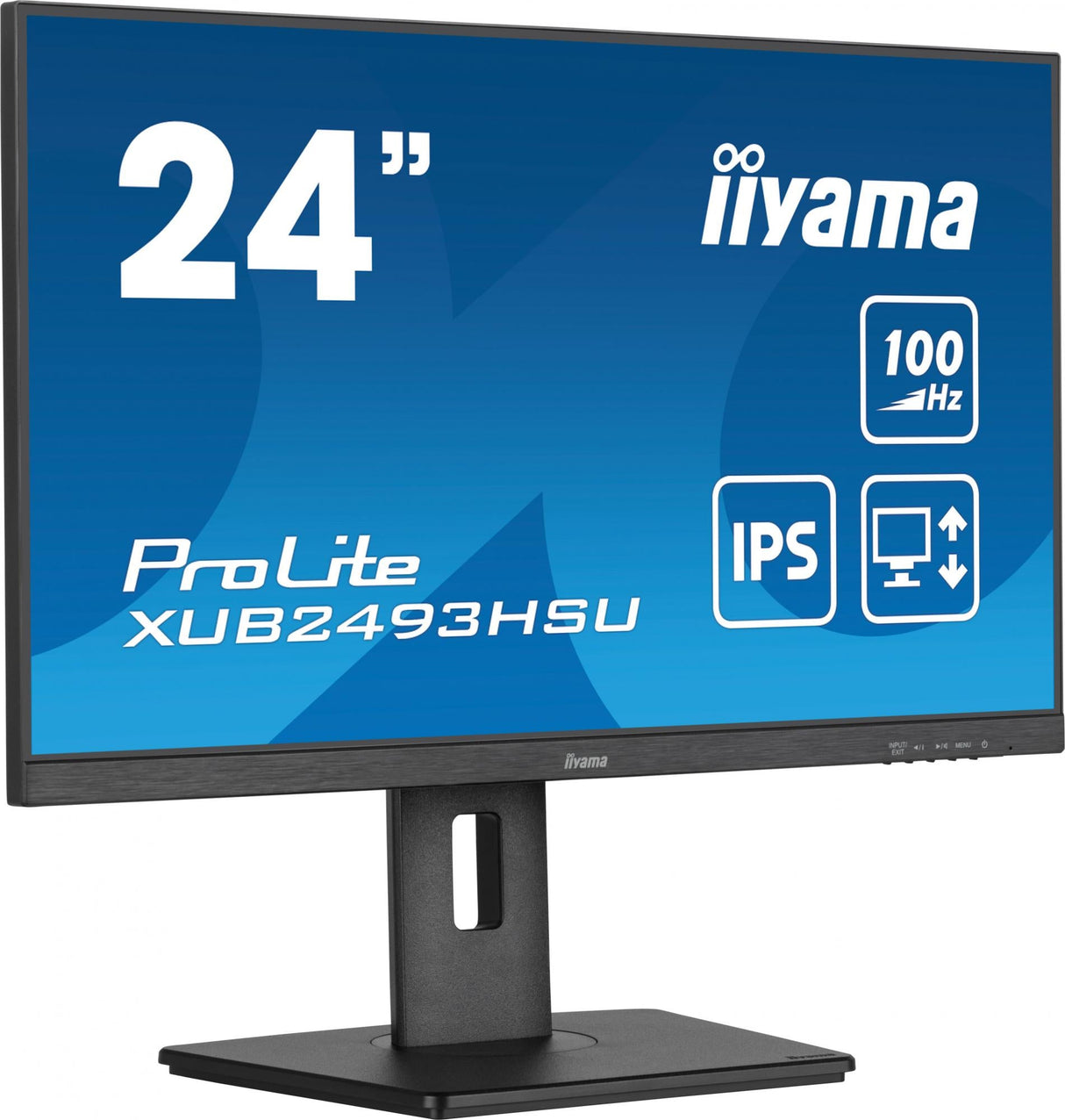 Iiyama ProLite XUB2493HSU-B6 24 1920 X 1080 (Full HD) HDMI DisplayPort 100Hz Pivot Monitor
