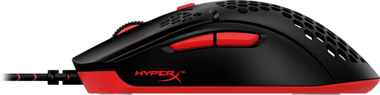 HyperX Pulsefire Haste Optisk Kabel Svart Röd