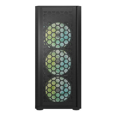 Darkflash DK360 Datorfodral + 4 ARGB-fläktar (svart)