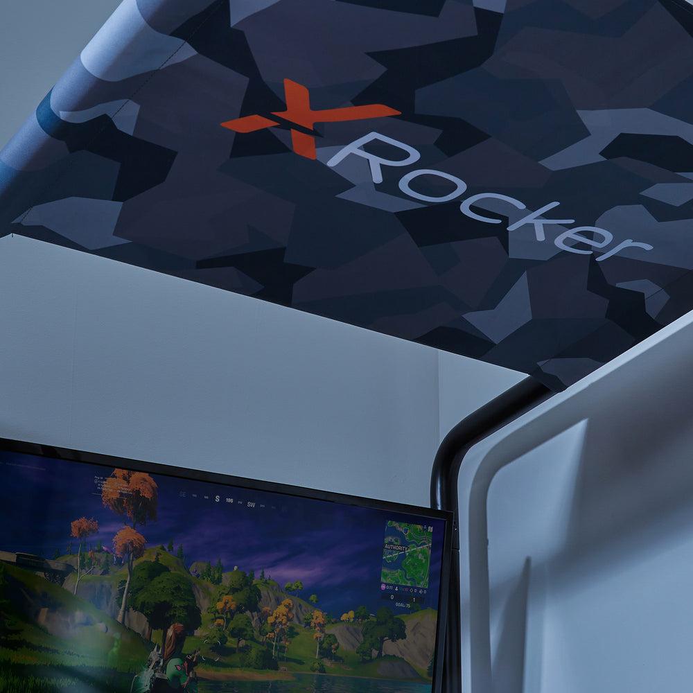 XROCKER CONTRA MID-SLEEPER GAMING VÅNINGSSÄNG MED VÄNDBAR PROFIL - SVART OCH CAMO