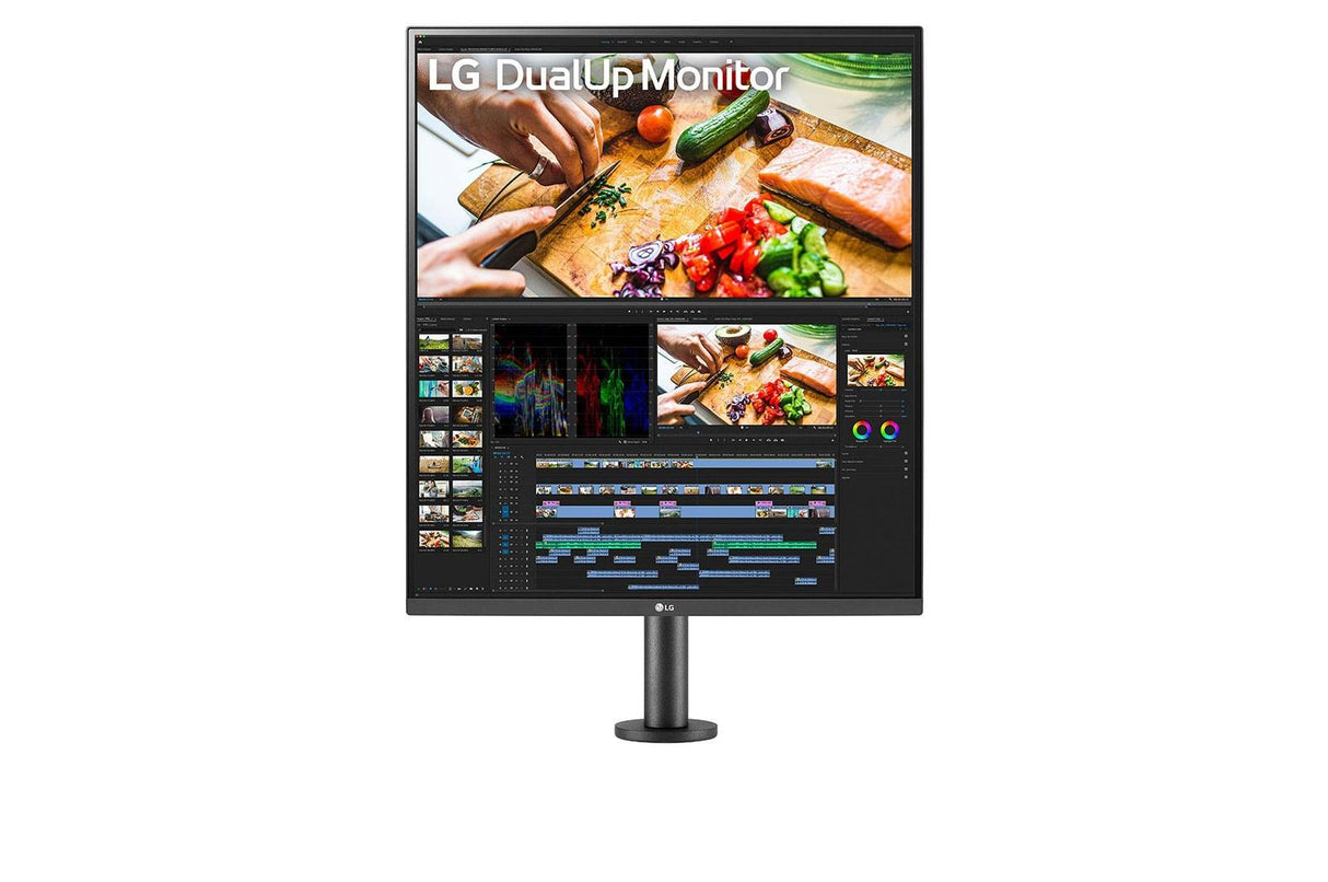 LG DualUp Ergo 28MQ780-B 28 2560 X 2880 HDMI DisplayPort USB-C 60Hz Extend Retract Dockningsskärm