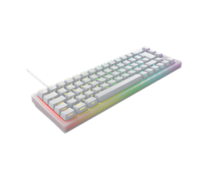 Xtrfy K5V2 RGB, Kompakt Mekaniskt Tangentbord, 65 %, Transparent Vit, Nordisk