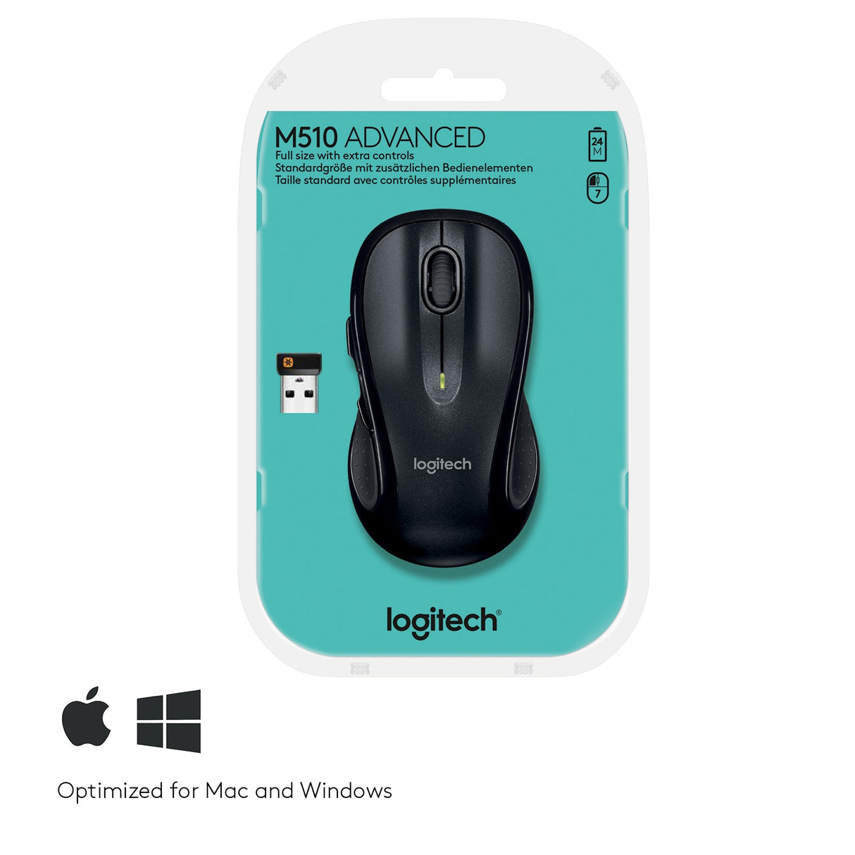 Logitech M510 Black - Spelmus