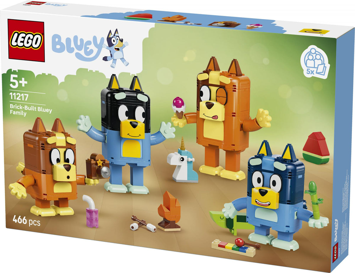LEGO - Bluey - Brick-Built Bluey Family (11217) LEGO