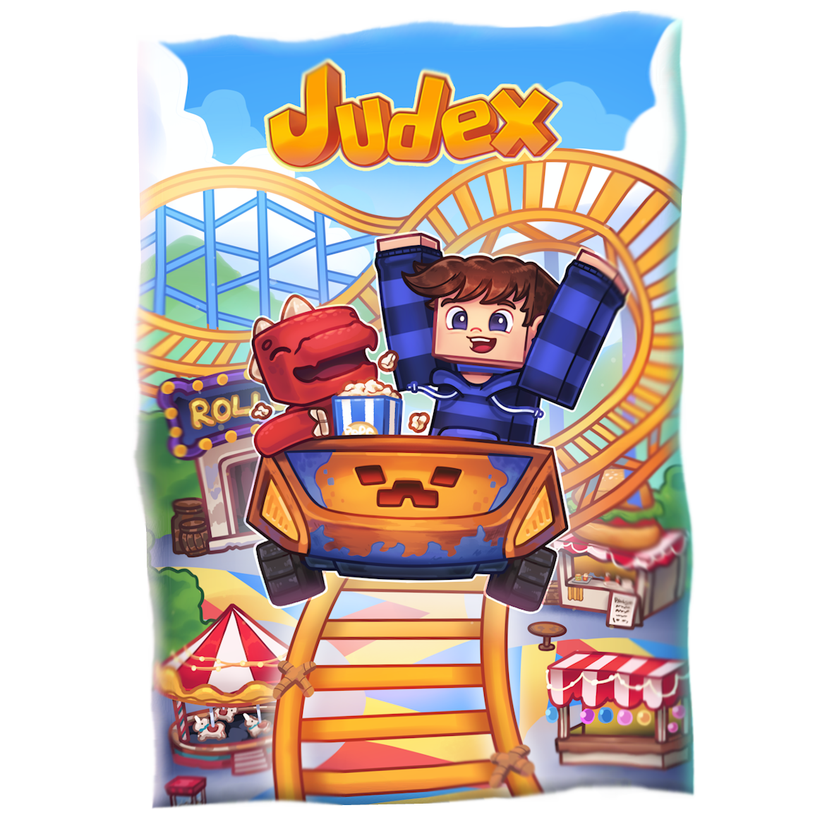 Judex Dino Sängkläder - 140 X 200 Cm