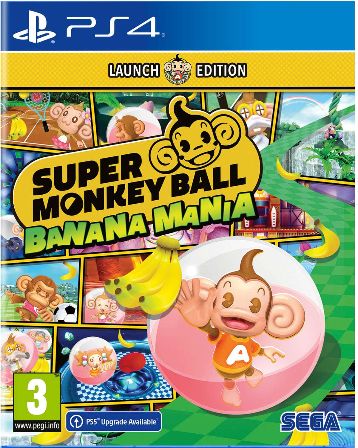 Super Monkey Ball Banana Mania – PlayStation 4 – spilcover