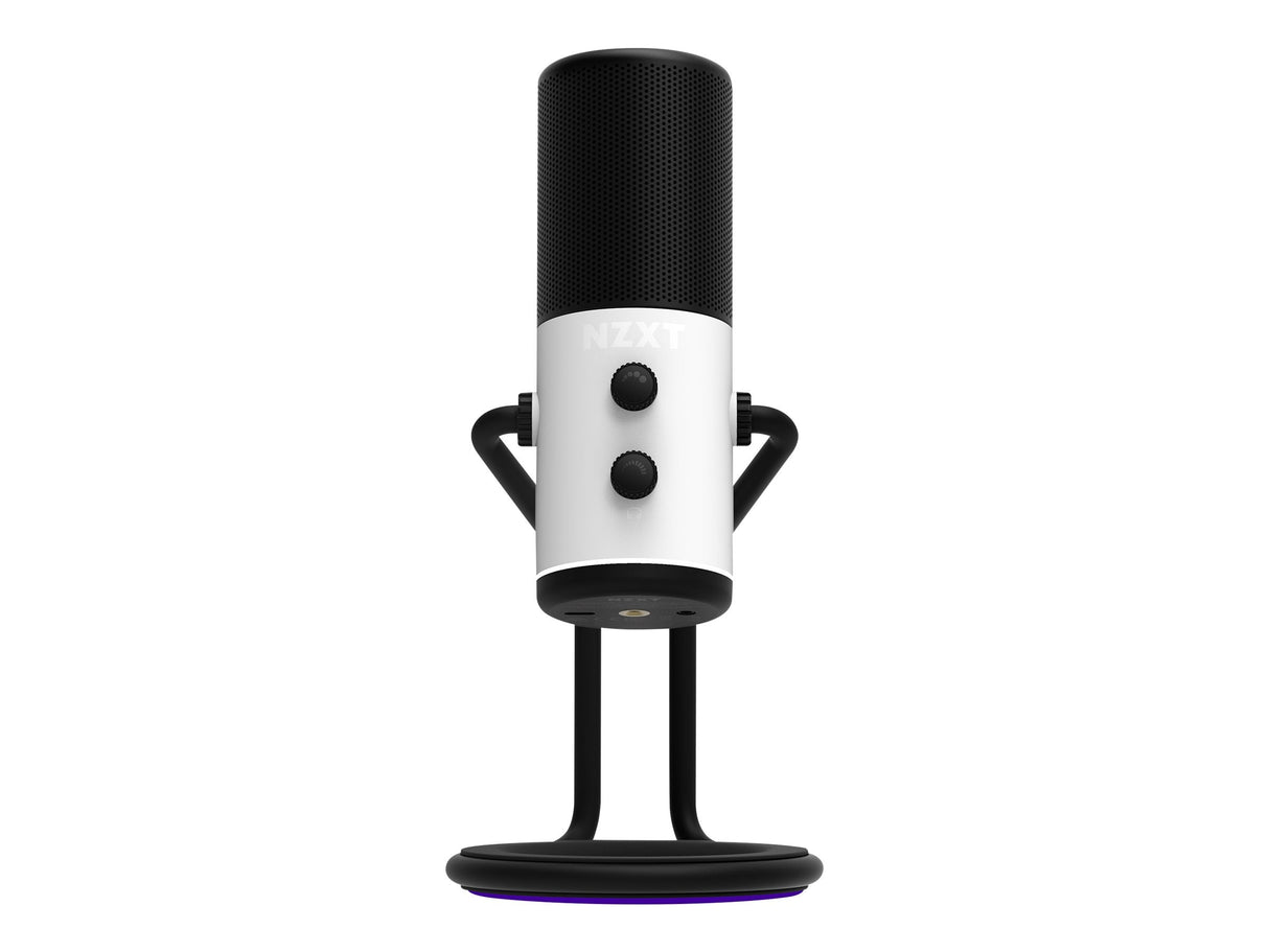 NZXT Kapselmikrofonkabel Kardioid Svart Vit