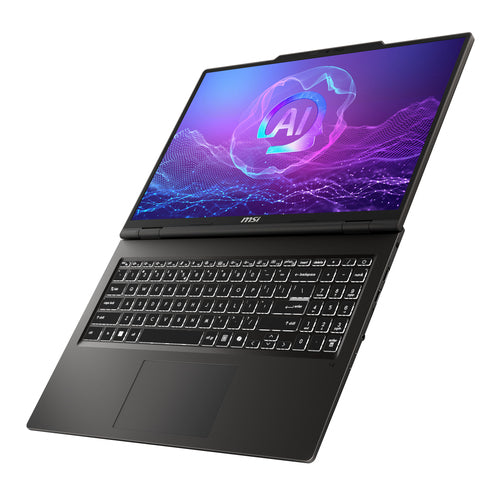 MSI VenturePro 16 A2RWEG-003FR – skærm og kabinet fra siden
