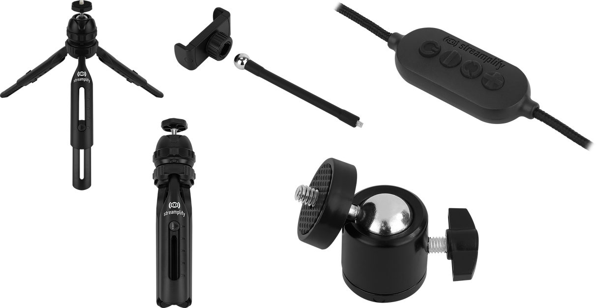 Streamplify LIGHT 10 Ring Light, 25,4cm, 5V USB - Svart