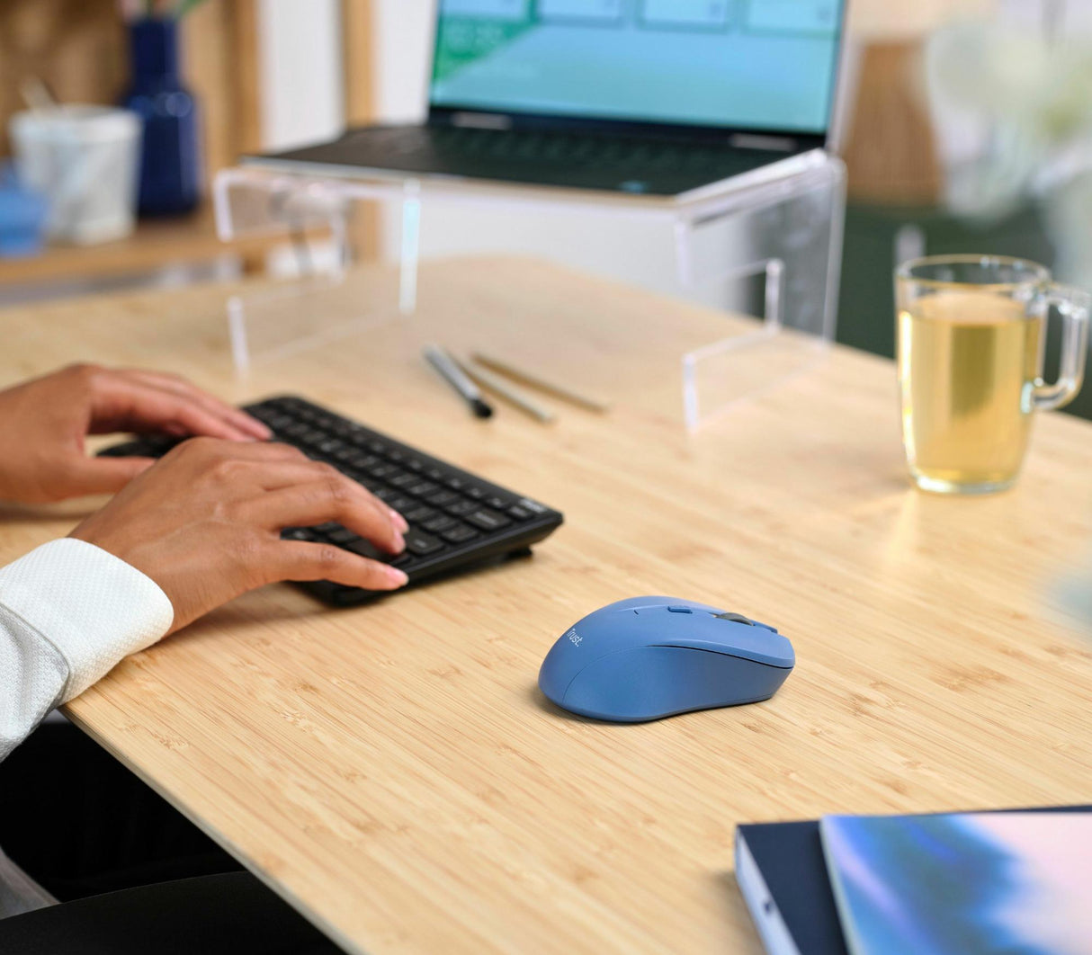 TRUST MYDO SILENT TRÅDLÖS MUS - BLÅ