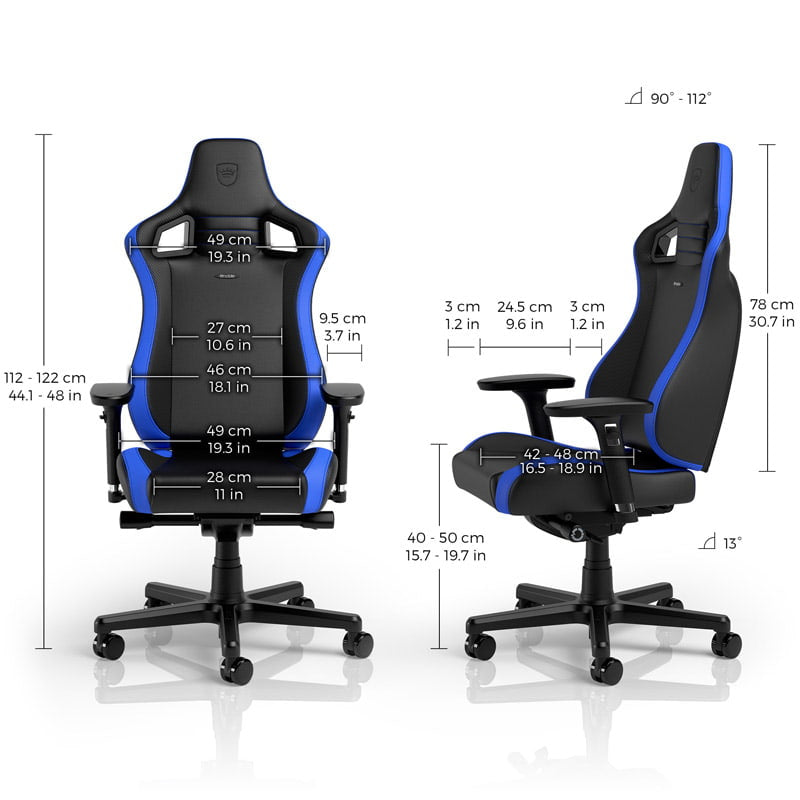 Noblechairs EPIC Compact Black/Carbon/Blå