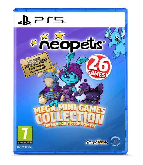 Neopets: Mega Mini Games Collection - The Neopian Arcade Odyssey (Day 1 Edition) – PlayStation 5 – spilomslag