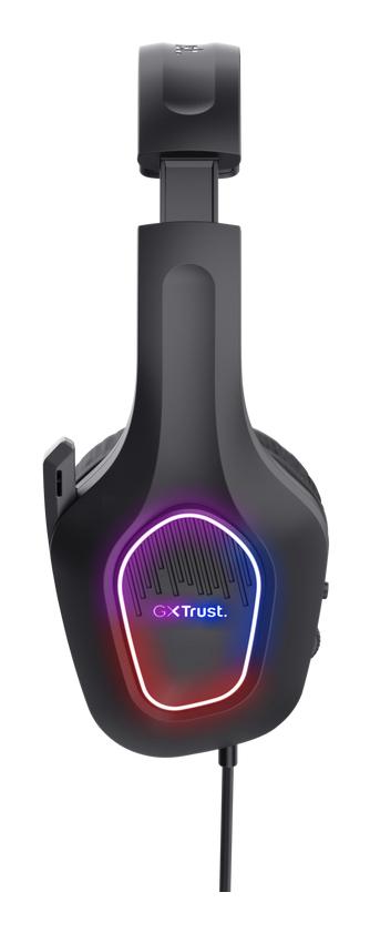 TRUST GXT416 ZIROX LED HEADSET - SVART