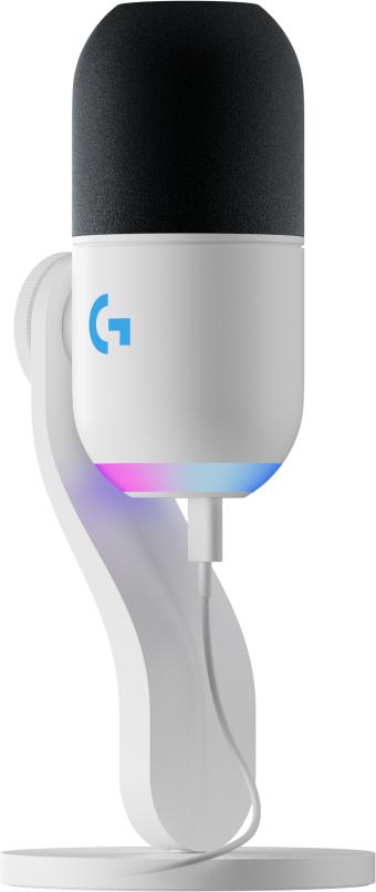 Logitech - Yeti GX Dynamic RGB Gaming Mic Med LIGHTSYNC, Off-white