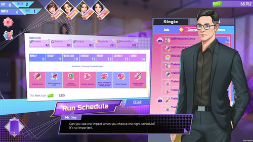 K-pop Idol Stories: Road to Debut – PlayStation 5 – skærmbillede fra spillet