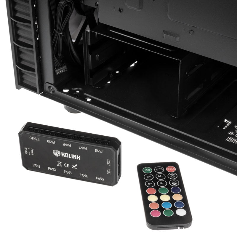 Kolink Observatory Lite Mesh RGB Midi-Tower - Svart