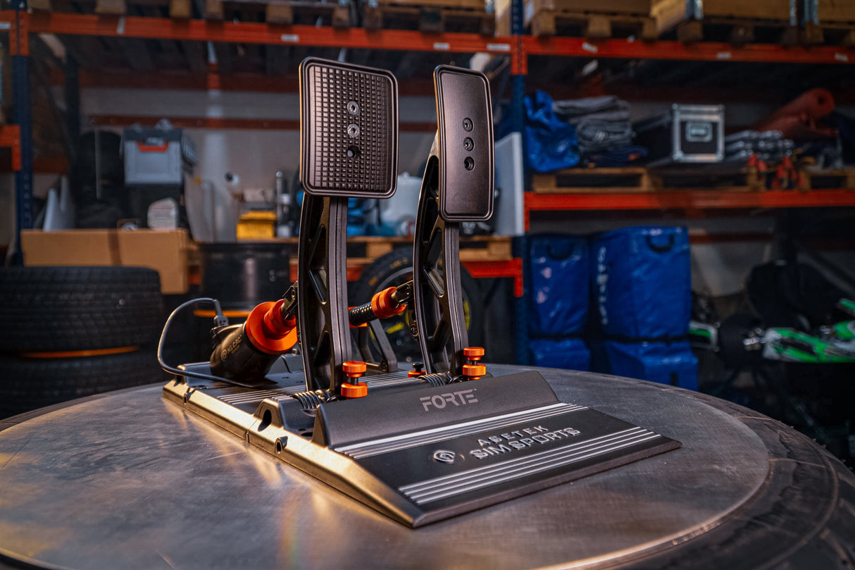 Asetek Forte Sim Racing Pedaler Broms Och Gas